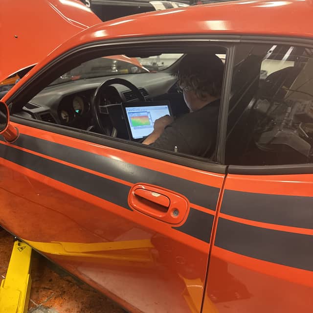 william tuning orange charger